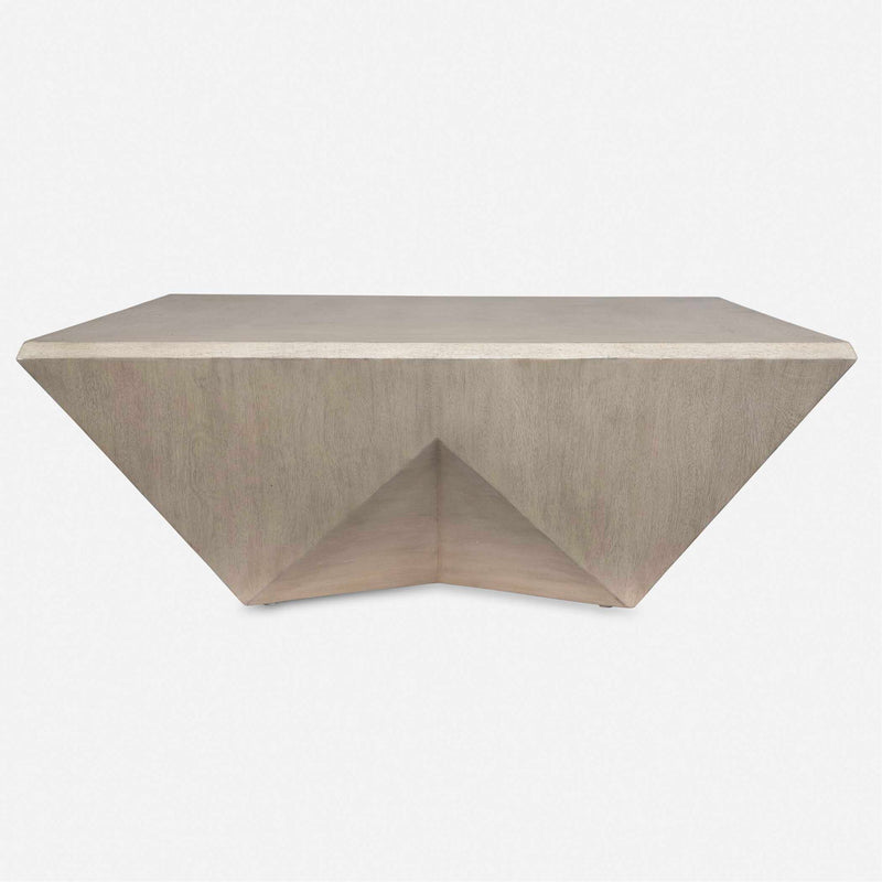 Collins - Modern Coffee Table - Light Gray