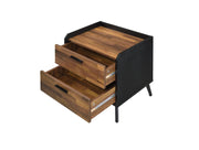 Jiranty - Accent Table - Walnut & Black - R&R Furniture Gallery (Fountain Valley, CA)
