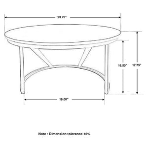 Wilmington - Round Coffee Table - White