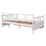 Modern DreamHaus multifunctional daybed with built-in storage drawers and sleek design, ideal for space-saving bedroom furniture.