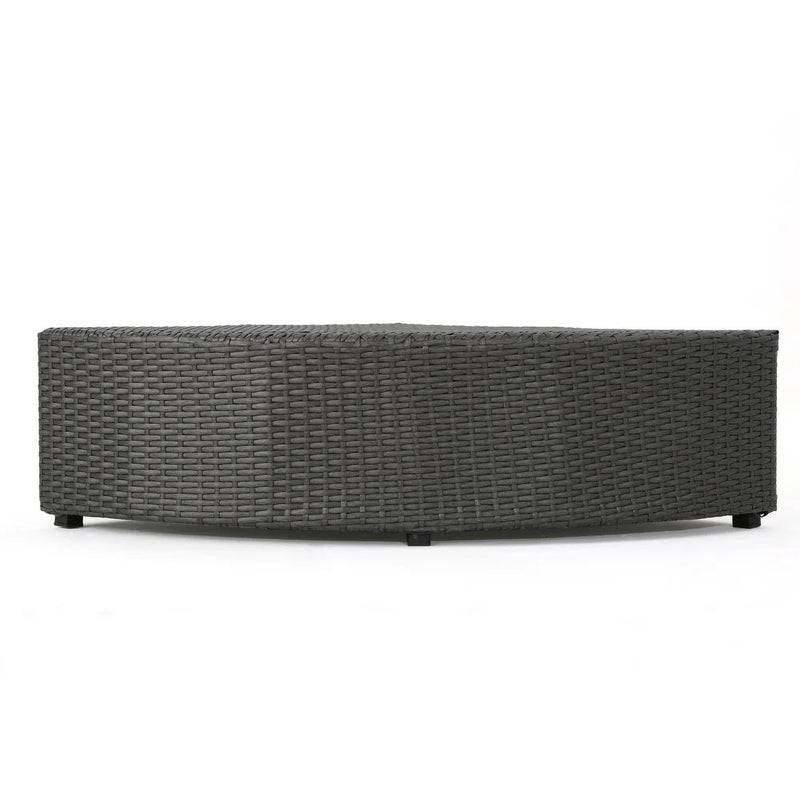 Santa Cruz - Outdoor 8 Piece Sectional Set - Dark Brown - R&R Furniture Gallery (Fountain Valley, CA)