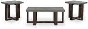 Dynnford - Occasional Table Set (Set of 3) - Gray / Brown - R&R Furniture Gallery (Fountain Valley, CA)
