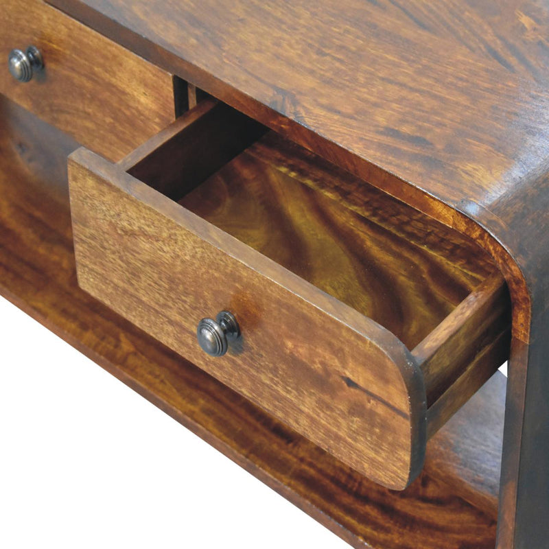 Aspen - Slim Media Unit - Dark Brown - R&R Furniture Gallery (Fountain Valley, CA)