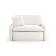 TOV Furniture Rachelle Boucle Lounge Chair with plush boucle upholstery and modern armchair design in a stylish living room setting