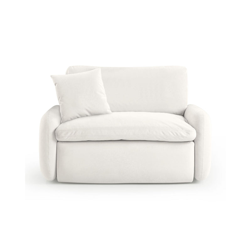 TOV Furniture Rachelle Boucle Lounge Chair with plush boucle upholstery and modern armchair design in a stylish living room setting