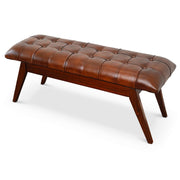 Maja - Bench - Cognac / Dark Brown - R&R Furniture Gallery (Fountain Valley, CA)