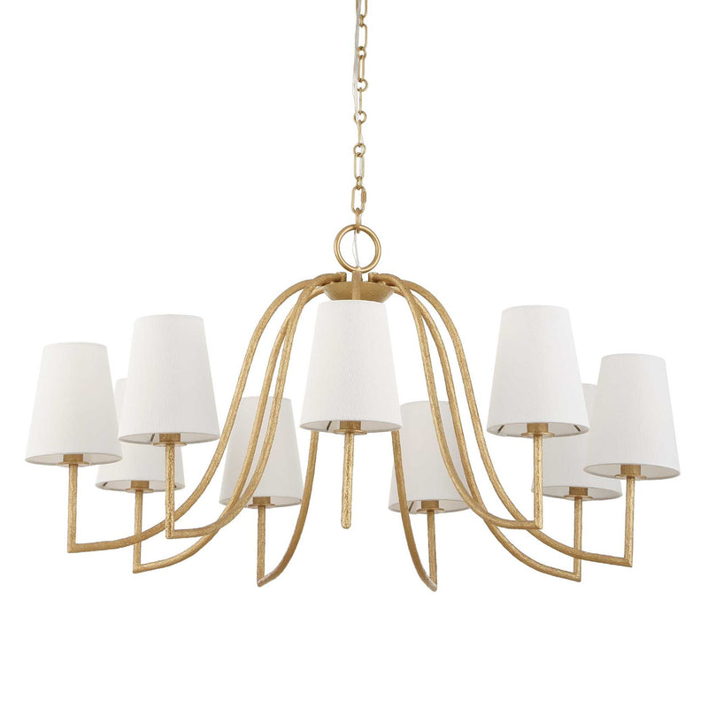 Seville - 9 Light Chandelier - Gold