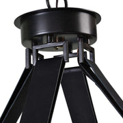 Uttermost Marlow 12 Light Circle Chandelier in black with modern design and circular arrangement of lights, ideal for contemporary interiors.