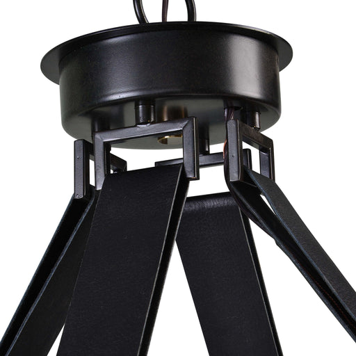 Uttermost Marlow 12 Light Circle Chandelier in black with modern design and circular arrangement of lights, ideal for contemporary interiors.