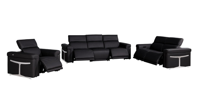 1126 - 6-Piece Modular Power Reclining Sofa, Loveseat & Chair Set In With 5 Power Recliners & Power Headrests