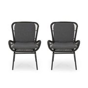 Outdoor Wicker Club Chair With Cushions (Set of 2) - R&R Furniture Gallery (Fountain Valley, CA)