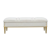 Scotts Square - Accent Bench - Light Champagne - R&R Furniture Gallery (Fountain Valley, CA)
