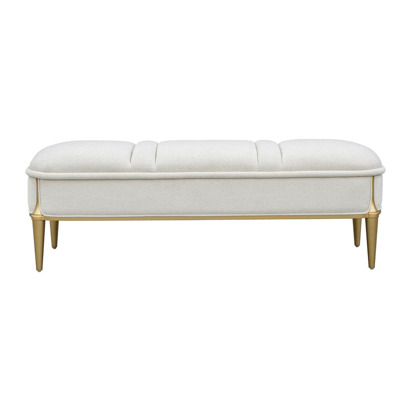 Scotts Square - Accent Bench - Light Champagne - R&R Furniture Gallery (Fountain Valley, CA)