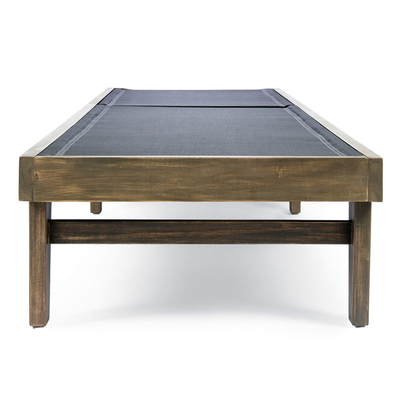 Summerland Chaise Lounge Dark Mesh Outdoor Seating - Dark Gray - R&R Furniture Gallery (Fountain Valley, CA)