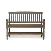 Imperial - Bench With Built In Shelf - R&R Furniture Gallery (Fountain Valley, CA)