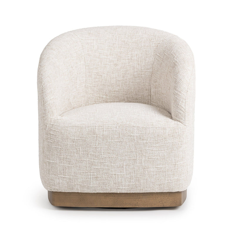 Diah - Swivel Accent Chair - Toasted Linen - R&R Furniture Gallery (Fountain Valley, CA)