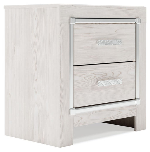 Altyra - Two Drawer Night Stand - White - R&R Furniture Gallery (Fountain Valley, CA)