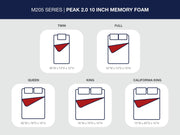 Peak 2.0 10 Memory Foam - Mattress - R&R Furniture Gallery (Fountain Valley, CA)