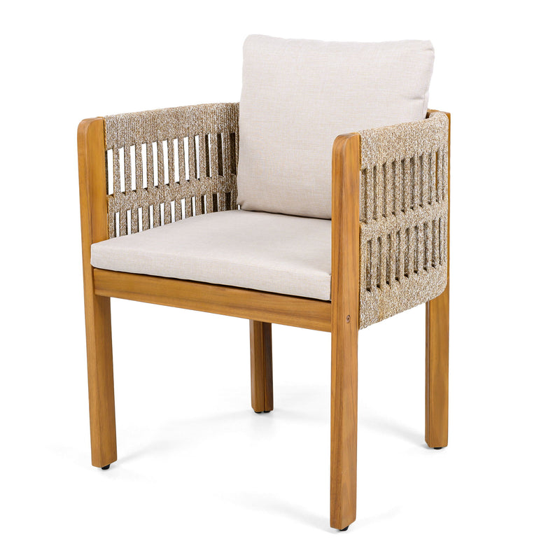 Outdoor Dining Chairs With Mix Rope Handles (Set of 2) - R&R Furniture Gallery (Fountain Valley, CA)