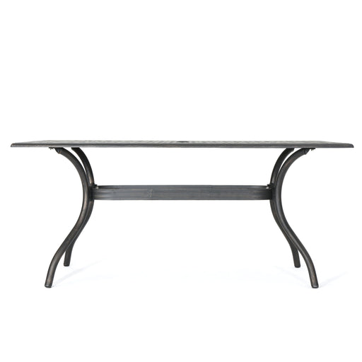 Enchantia - Outdoor Rectangular Dining Table With Weave Tabletop And Flared Legs - Copper - R&R Furniture Gallery (Fountain Valley, CA)