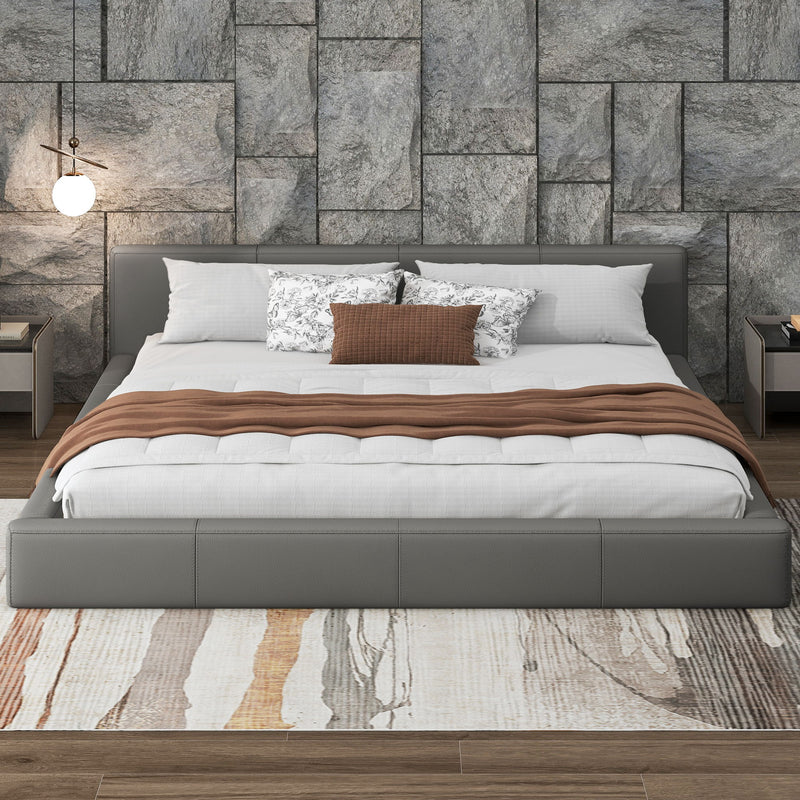 Stylish Upholstered Bed With Birch Wood Frame - R&R Furniture Gallery (Fountain Valley, CA)