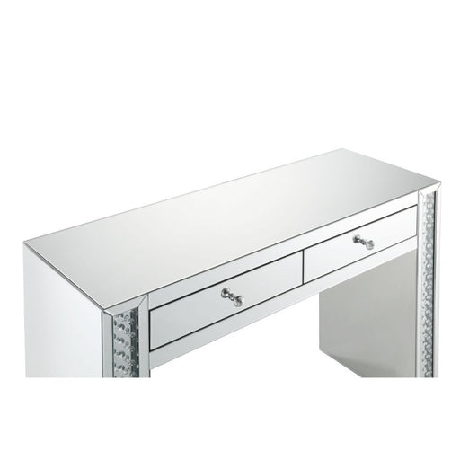 Nysa - Vanity Desk - Mirrored & Faux Crystals - R&R Furniture Gallery (Fountain Valley, CA)