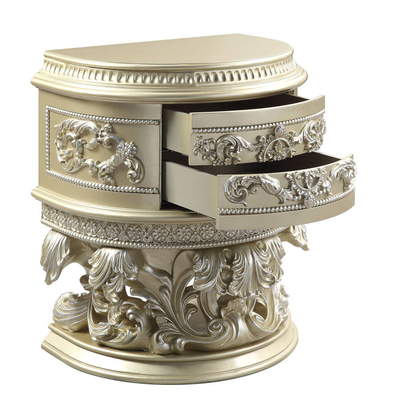 Vatican - Nightstand - Champagne Silver - R&R Furniture Gallery (Fountain Valley, CA)