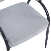 Contemporary Upholstered Dining Chairs With Metal Legs (Set of 2) - R&R Furniture Gallery (Fountain Valley, CA)