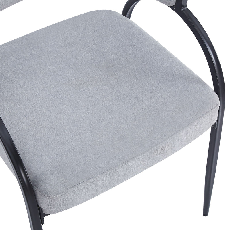 Contemporary Upholstered Dining Chairs With Metal Legs (Set of 2) - R&R Furniture Gallery (Fountain Valley, CA)