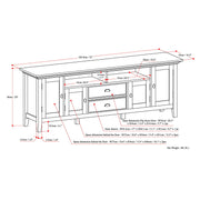 Redmond - Handcrafted TV Media Stand - R&R Furniture Gallery (Fountain Valley, CA)