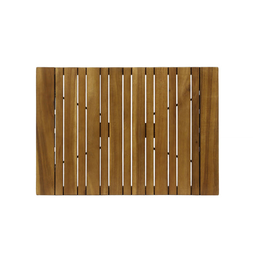 Outdoor Wooden Foldable Side Table - Teak - R&R Furniture Gallery (Fountain Valley, CA)