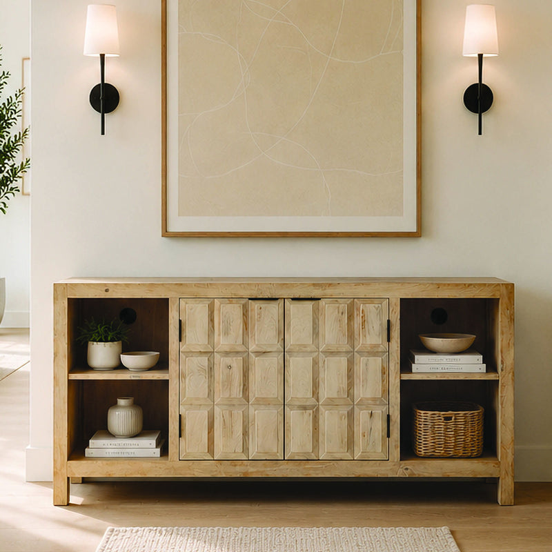 Laguna - 64" Console - Bleached Natural