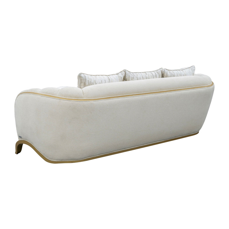 Scotts Square - Sofa - Cornsilk / Light Champagne - R&R Furniture Gallery (Fountain Valley, CA)