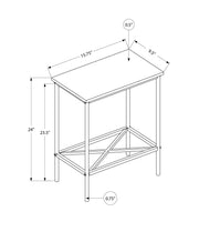 Accent Side Table, Narrow, Small, 2 Tier, Contemporary & Modern - R&R Furniture Gallery (Fountain Valley, CA)