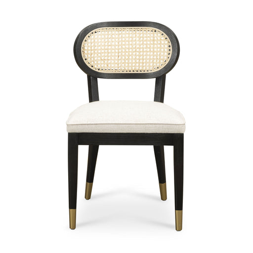Cosette - Dining Chair - Black / Cream - R&R Furniture Gallery (Fountain Valley, CA)
