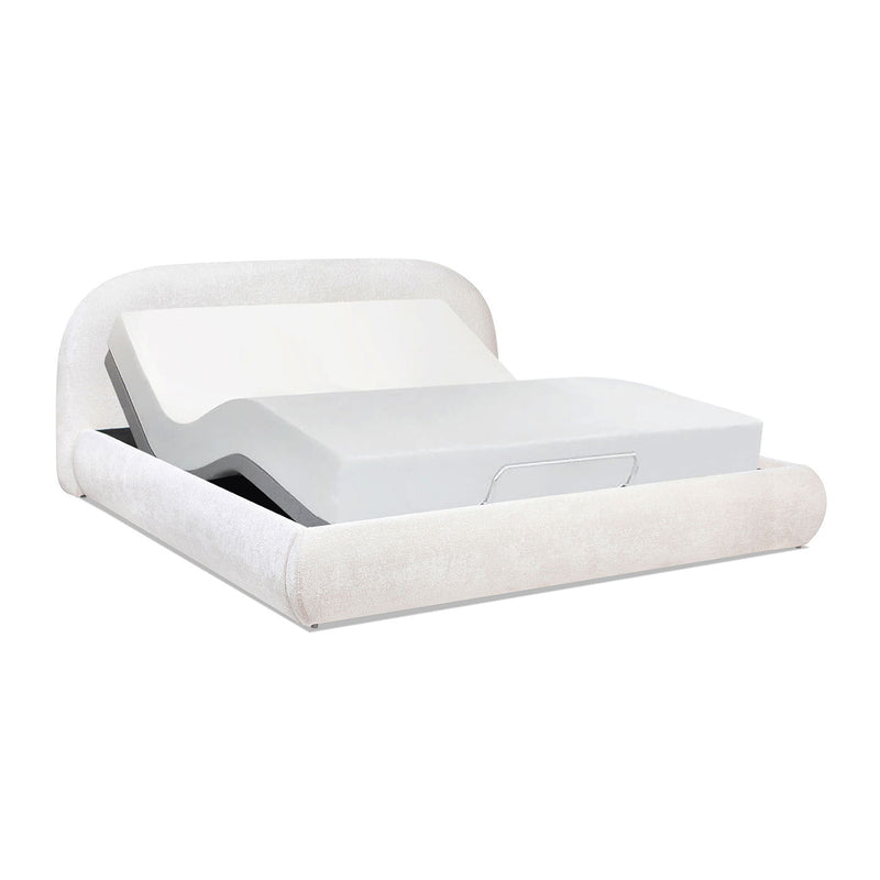 Archie Puffy Grounded - Upholstered Platform Bed - R&R Furniture Gallery (Fountain Valley, CA)