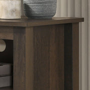 Lilola Home Benito TV stand with open shelves and cable management for modern living room organization