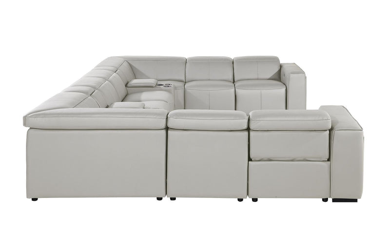 1224 - 10-Piece U-Shaped Sectional Sofa In With 4 Power Recliners & Power Headrests