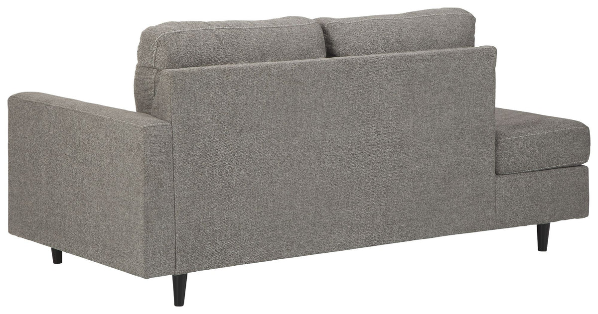 Lyman - RAF Corner Chaise - Graphite - R&R Furniture Gallery (Fountain Valley, CA)