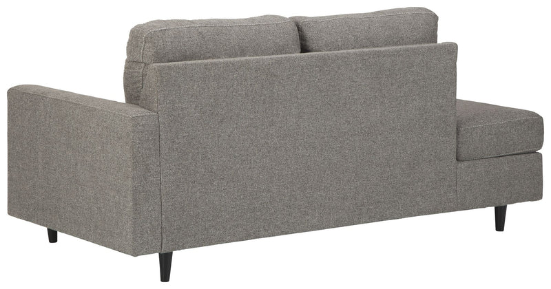 Lyman - RAF Corner Chaise - Graphite - R&R Furniture Gallery (Fountain Valley, CA)