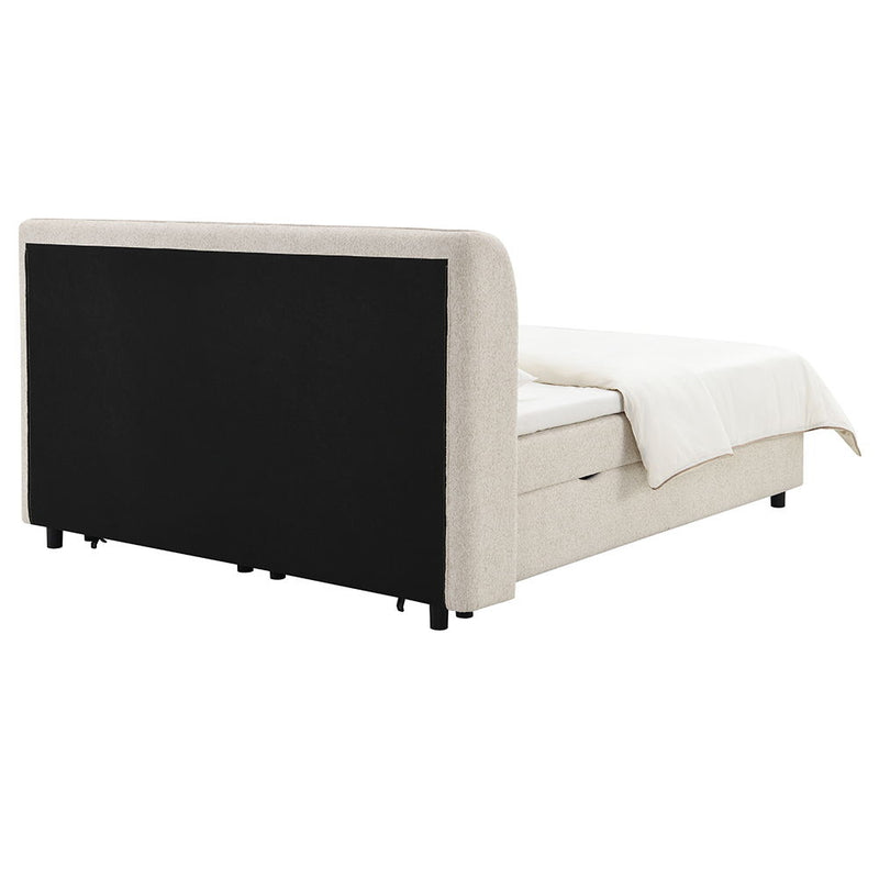Adonia - Queen Bed With Storage - Beige - R&R Furniture Gallery (Fountain Valley, CA)