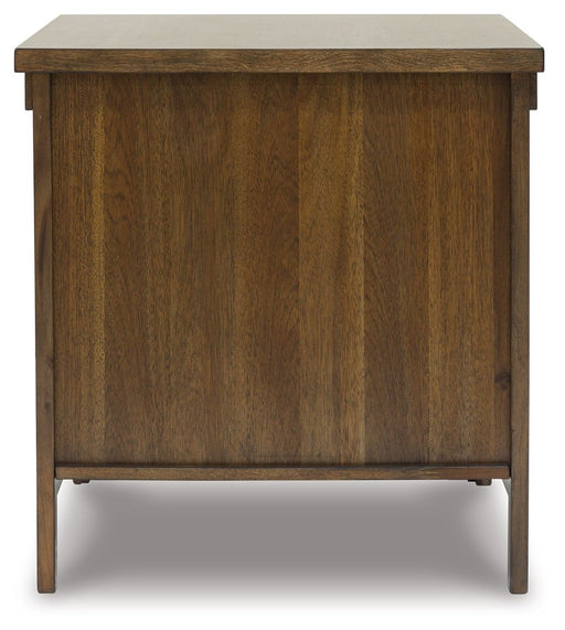 Moriville - Rectangular End Table - Grayish Brown - R&R Furniture Gallery (Fountain Valley, CA)