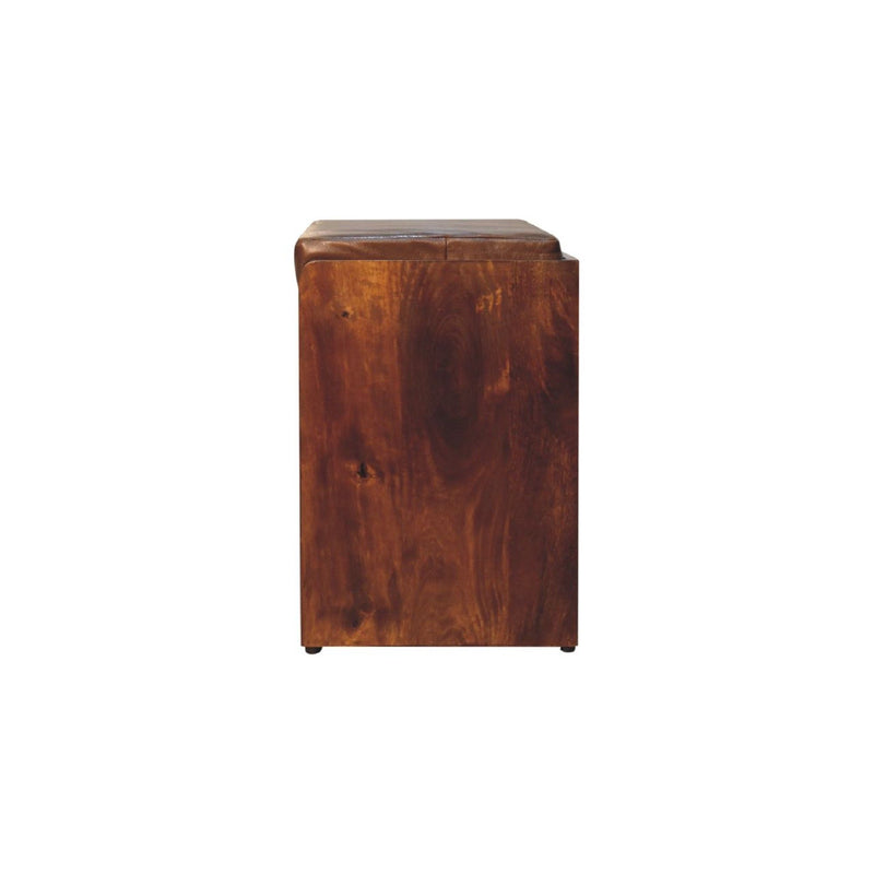 Buffalo - Hide Pull Out Shoe Storage Bench - R&R Furniture Gallery (Fountain Valley, CA)