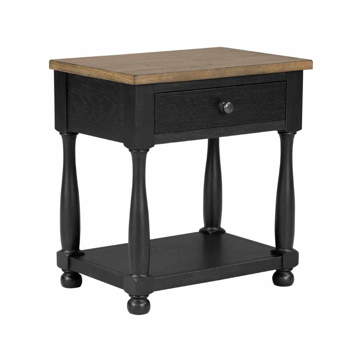 1-Drawer Nightstand w/ USB A-C - FM79009BK-N1