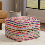 Margo - Square Pouf - Multicolor - R&R Furniture Gallery (Fountain Valley, CA)