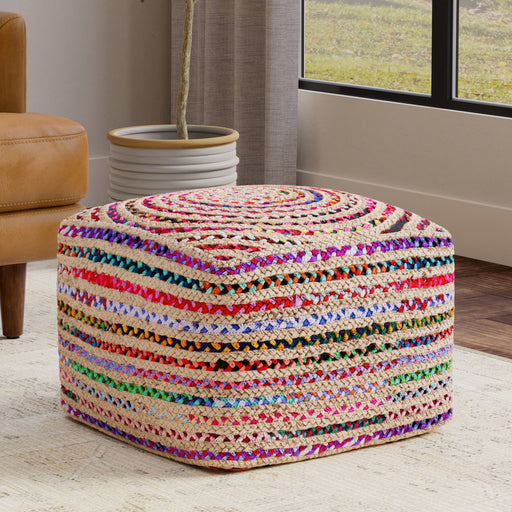 Margo - Square Pouf - Multicolor - R&R Furniture Gallery (Fountain Valley, CA)