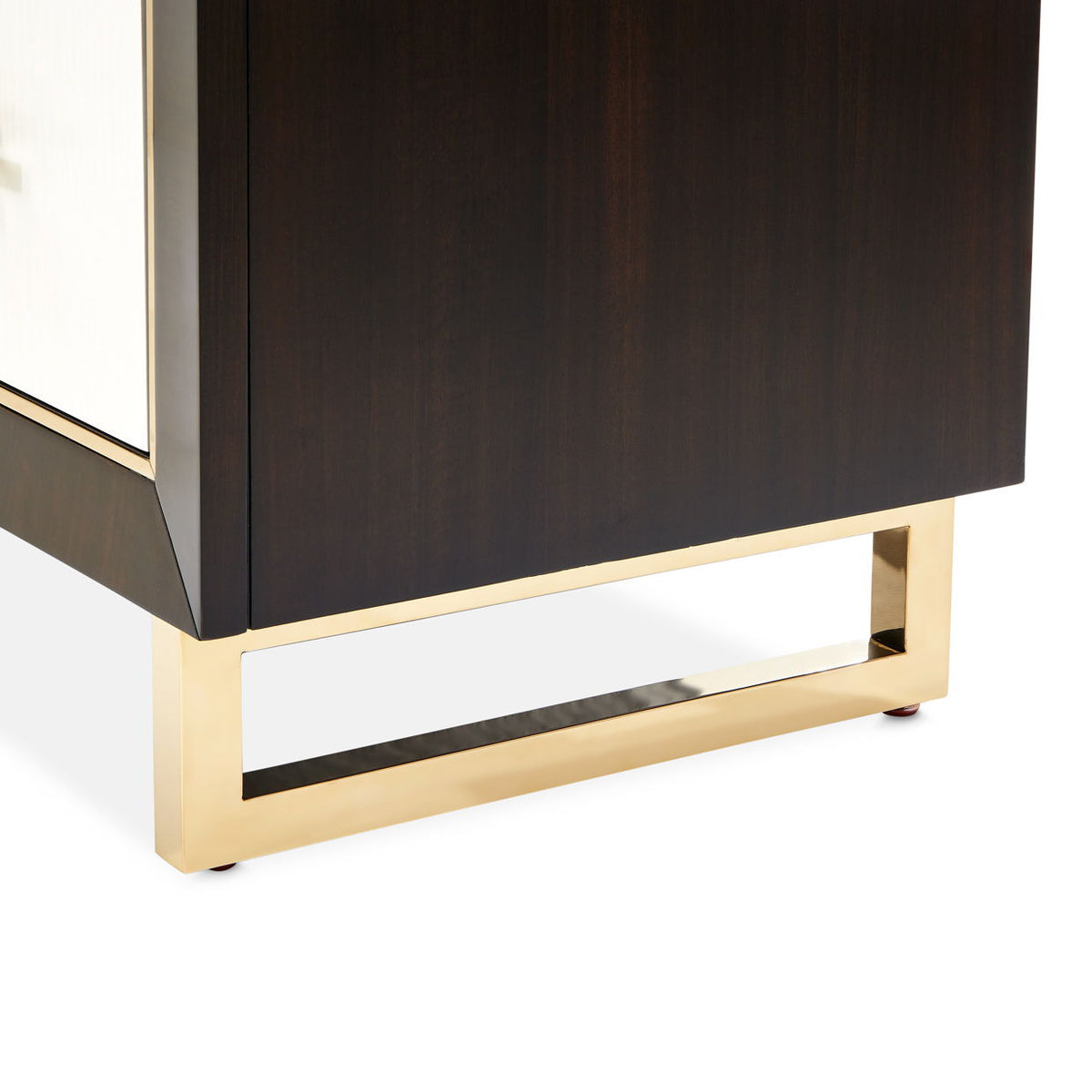 Belmont Place - 5-Drawer Chest - White / Dark Brown - R&R Furniture Gallery (Fountain Valley, CA)