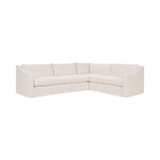Classic Home Kipton upholstered corner sectional sofa with plush cushions and fabric upholstery, perfect for modern living rooms.
