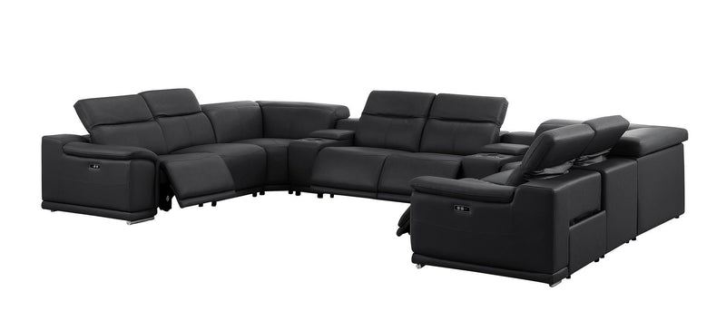 2679 - 10-Piece U-Shaped Power Reclining Sectional In Genuine Leather (4 Recliners)