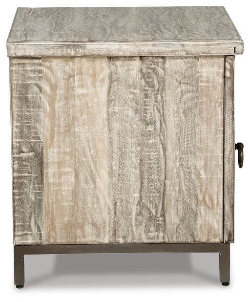 Laddford - Accent Cabinet - Shelf - Whitewash - R&R Furniture Gallery (Fountain Valley, CA)